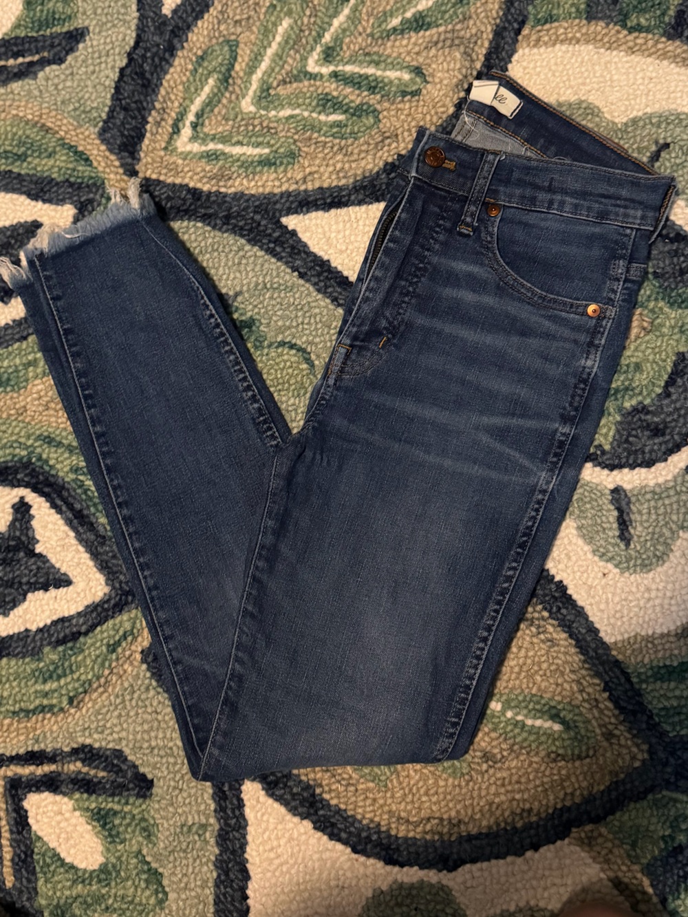 Madewell Women's Skinny Jeans in Dark Blue Wash size 27